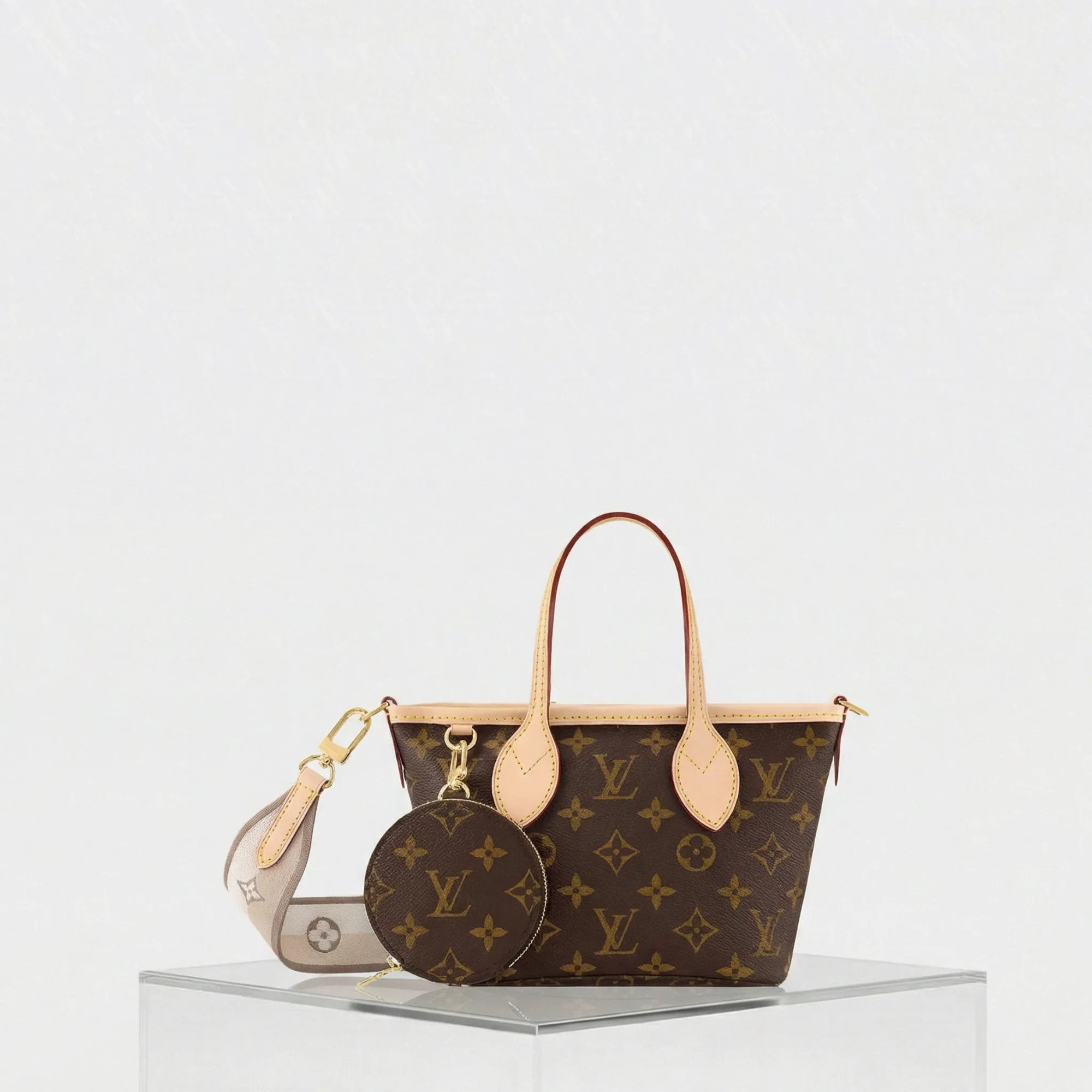 Neverfull Bb Handbag Monogram Canvas Louis vuitton оригінал – Купити в Україні – боковий вид