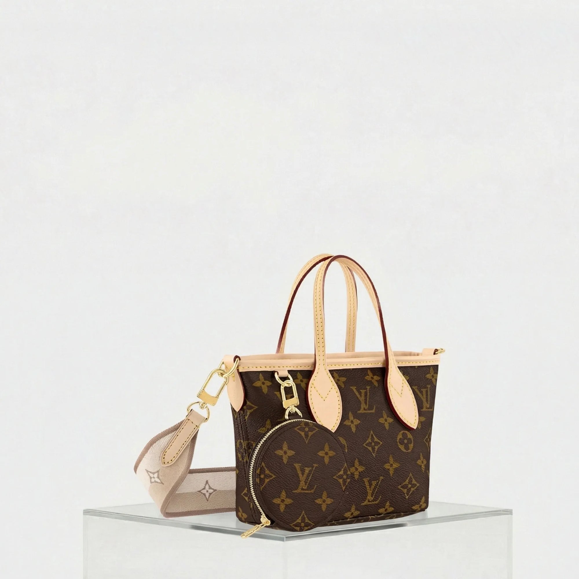 Neverfull Bb Handbag Monogram Canvas Louis vuitton оригінал – Купити в Україні – вид ззаду