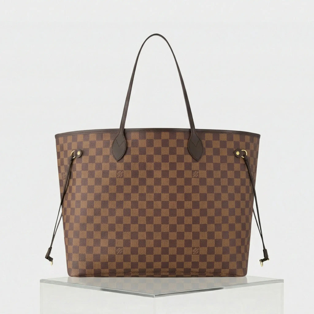Neverfull Gm Tote In Damier Ebene Louis vuitton – Гарантія оригінальності – боковий вид