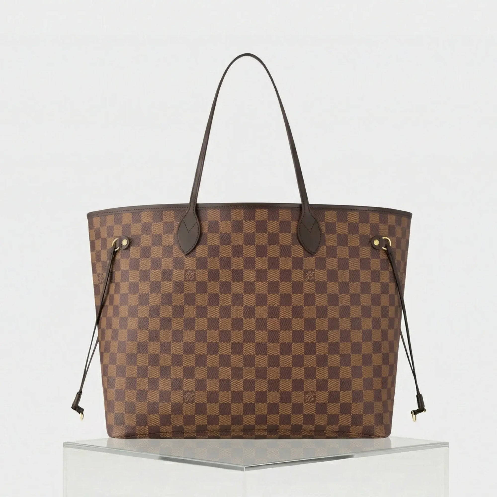 Neverfull Gm Tote In Damier Ebene Louis vuitton – Гарантія оригінальності – боковий вид