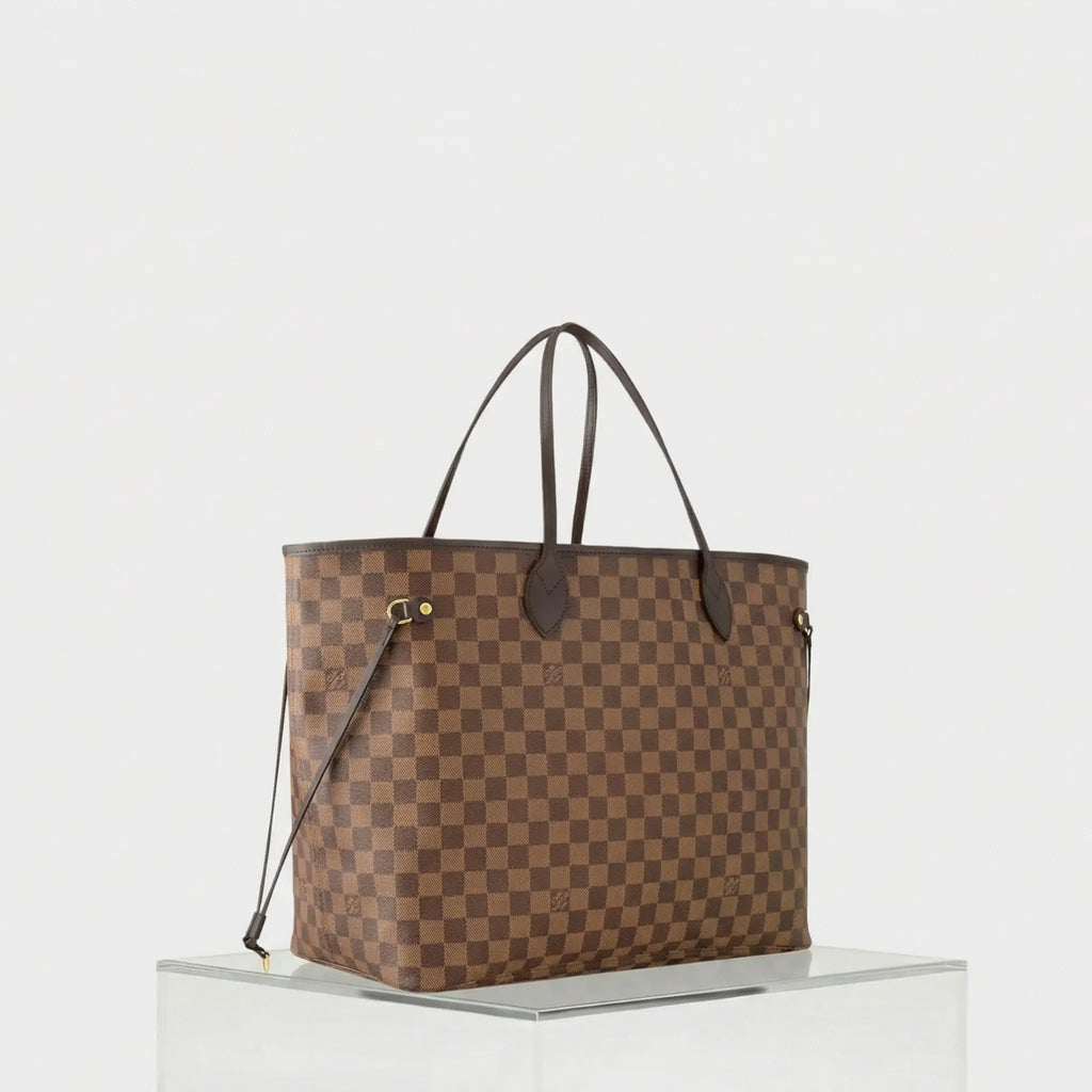 Neverfull Gm Tote In Damier Ebene Louis vuitton – Гарантія оригінальності – вид ззаду