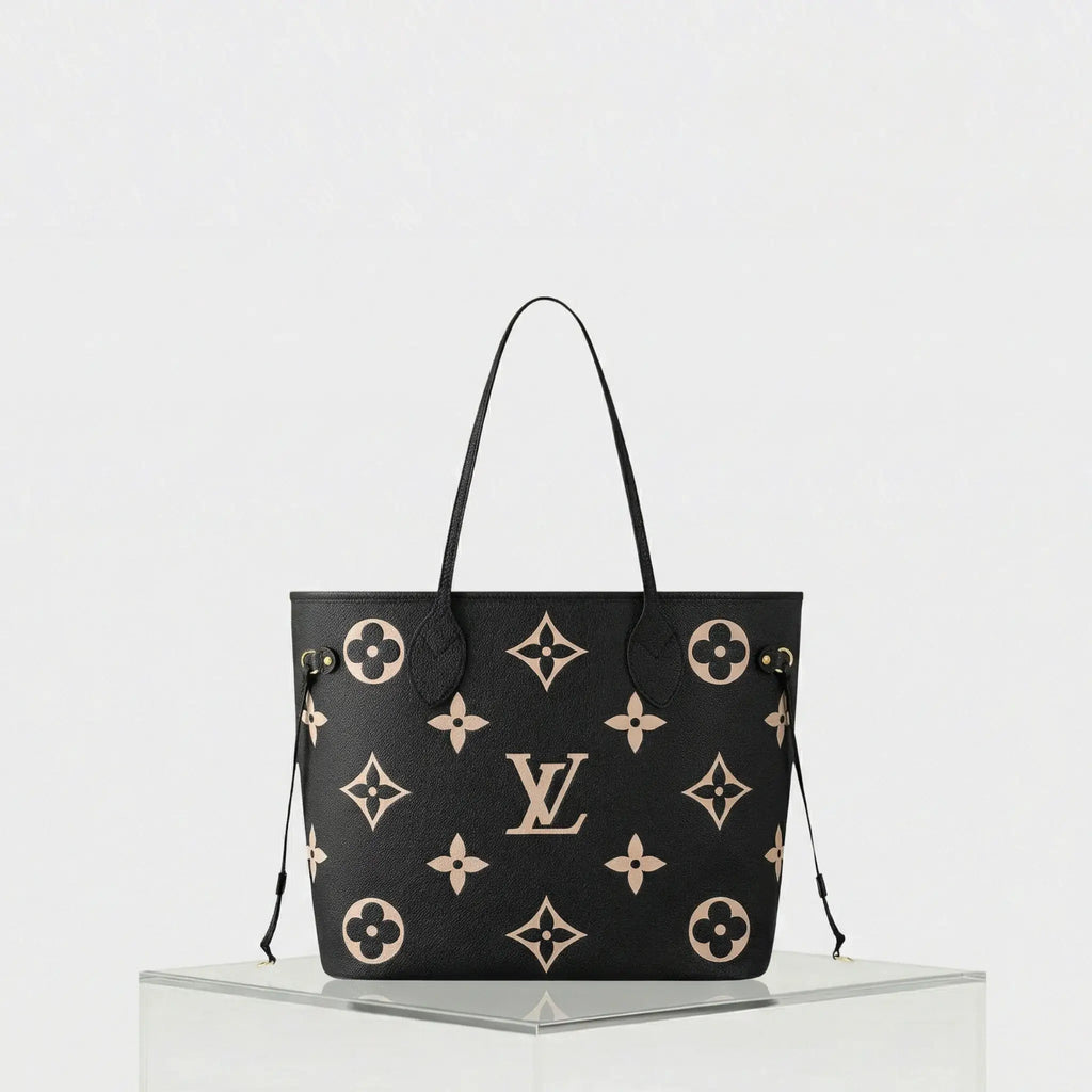 Neverfull MM Tote In Two-Tone Monogram Empreinte Louis vuitton – Гарантія оригінальності – боковий вид