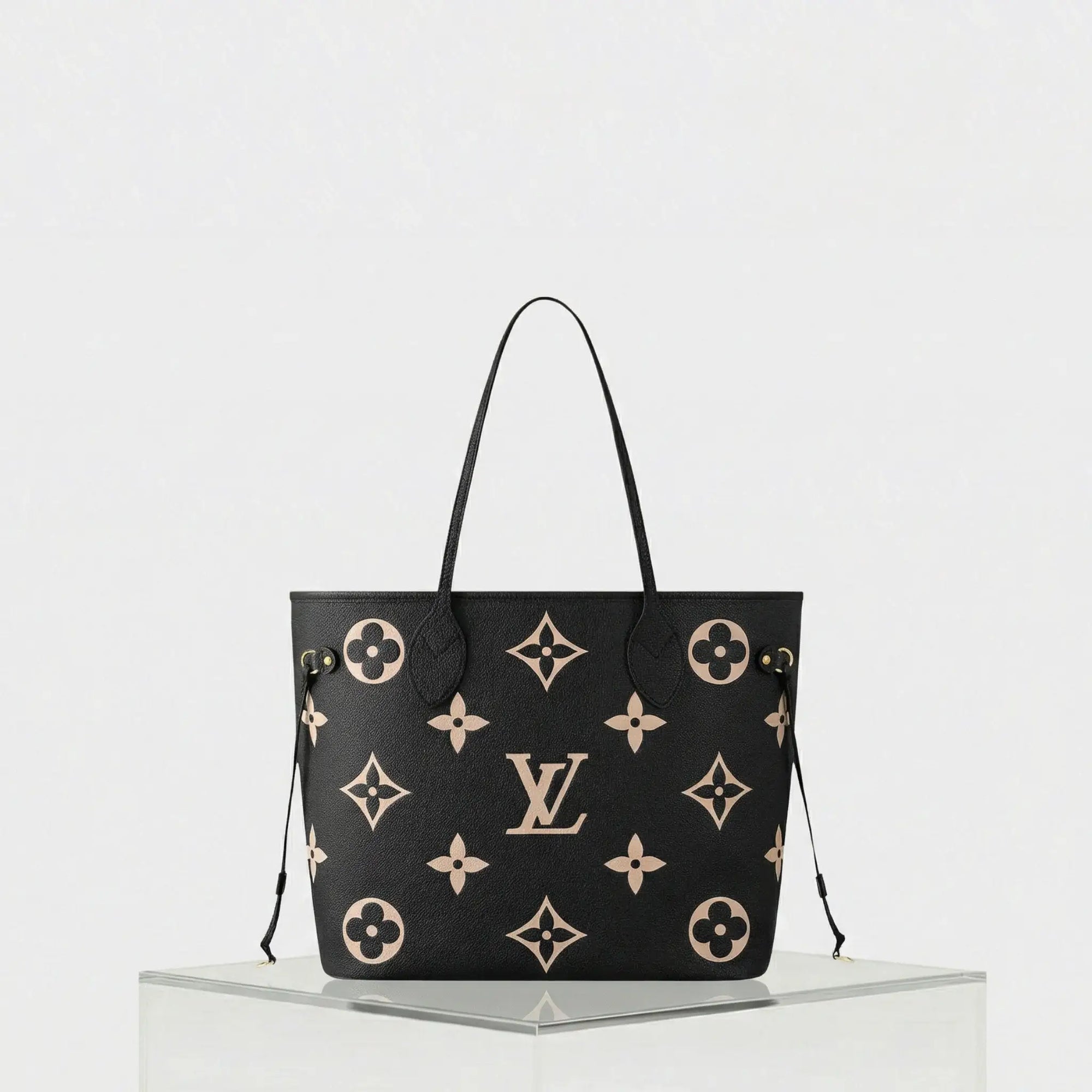 Neverfull MM Tote In Two-Tone Monogram Empreinte Louis vuitton – Гарантія оригінальності – боковий вид