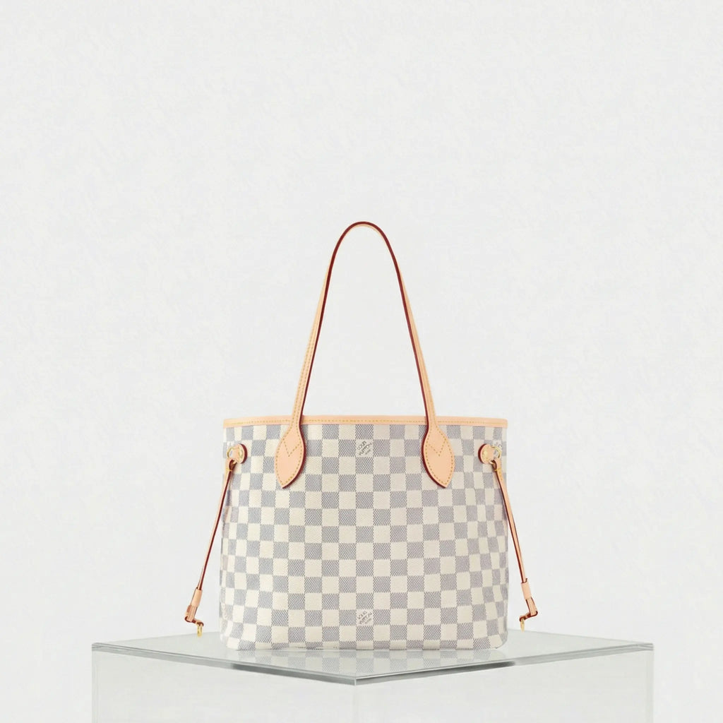 Оригінальна Neverfull Pm Tote In Damier Azur Louis vuitton – боковий вид