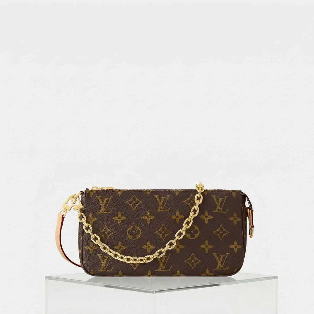 Оригінальна Pochette Accessoires Handbag Monogram Canvas Louis vuitton – боковий вид