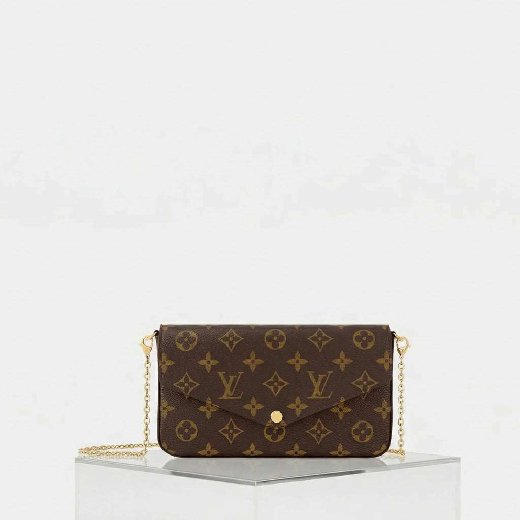 Оригінальна Pochette Félicie Handbag Monogram Canvas Louis vuitton – боковий вид