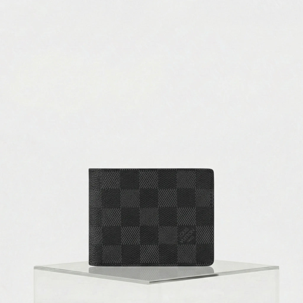Оригінальна Slender Wallet Damier Graphite Canvas Louis vuitton – боковий вид