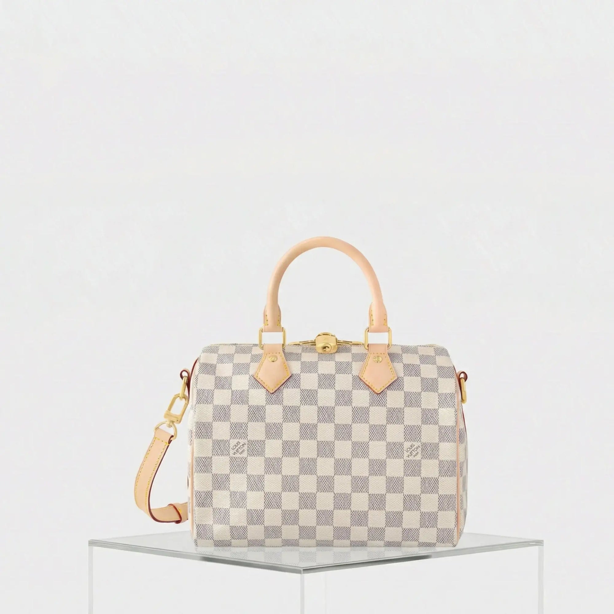 Speedy Bandouliere 25 Damier Azur Louis vuitton – Гарантія оригінальності – боковий вид