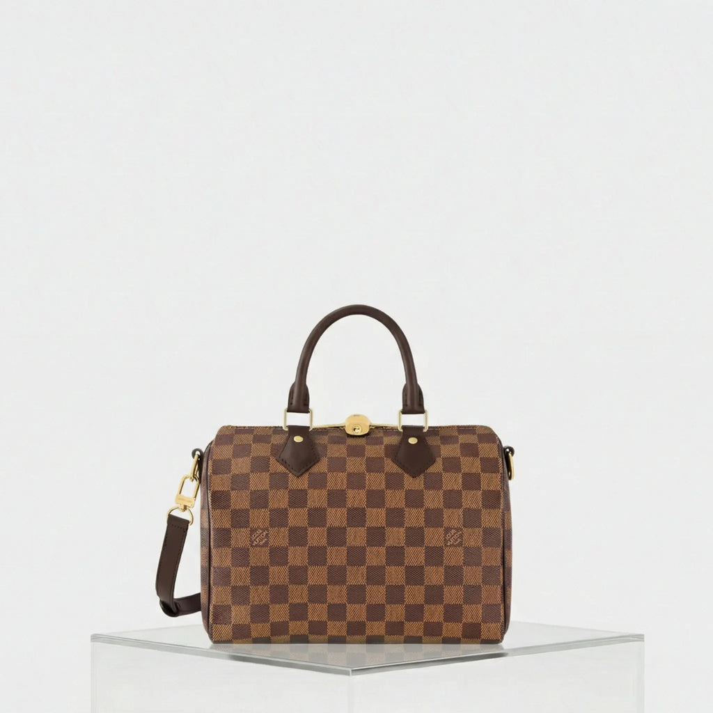 Speedy Bandouliere 25 Damier Ebene Louis vuitton – Гарантія оригінальності – боковий вид