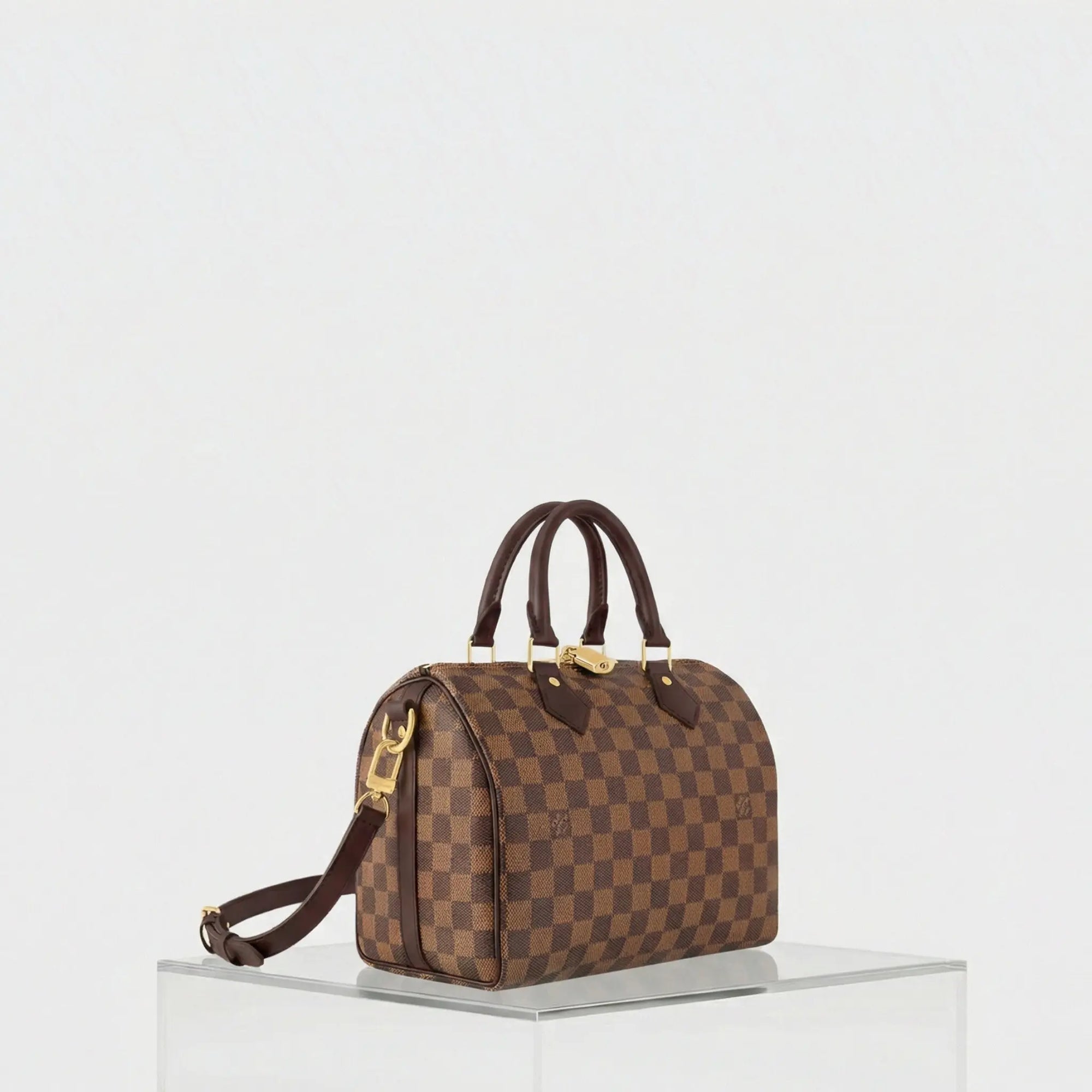 Speedy Bandouliere 25 Damier Ebene Louis vuitton – Гарантія оригінальності – вид ззаду