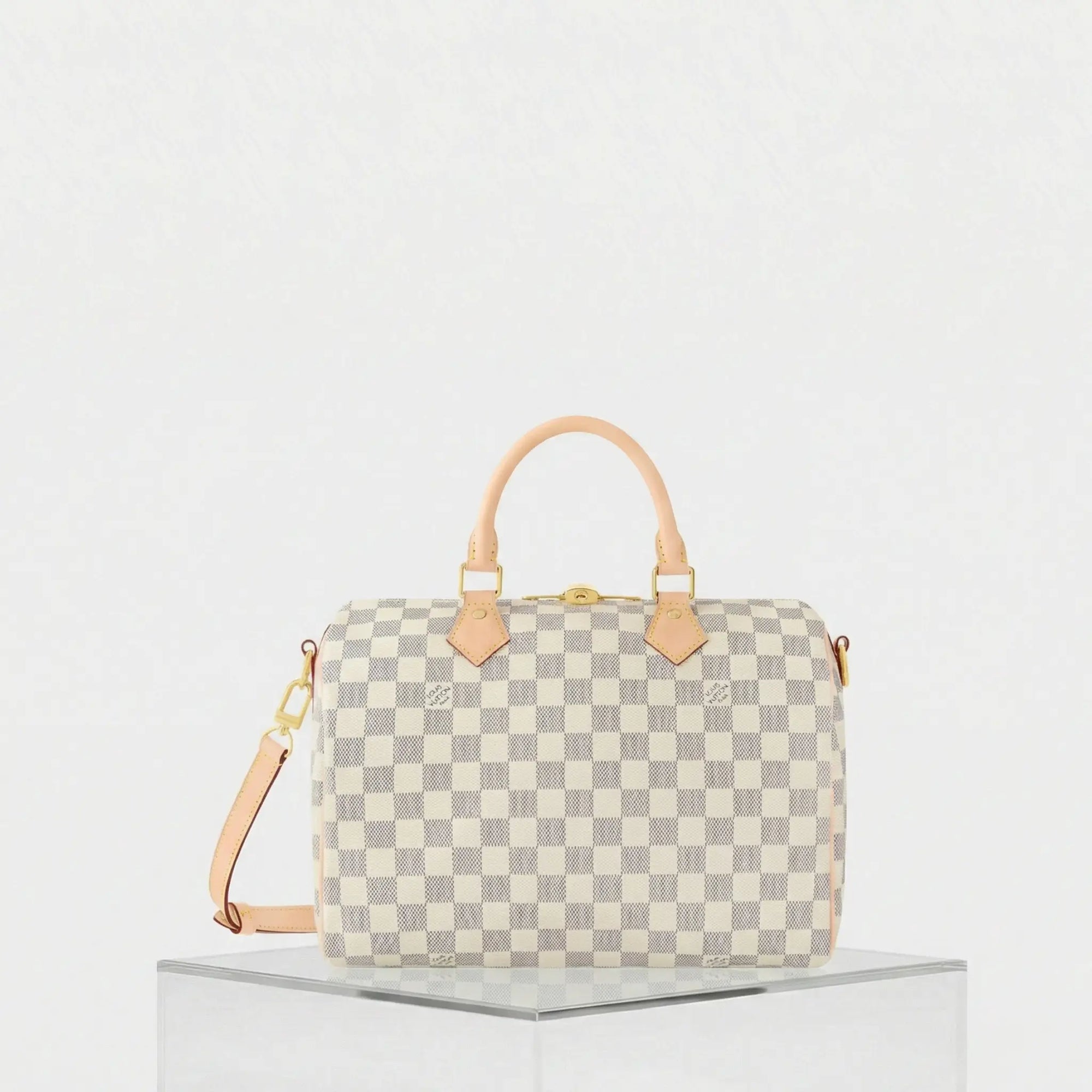 Оригінальна Speedy Bandouliere 30 Damier Azur Louis vuitton – боковий вид
