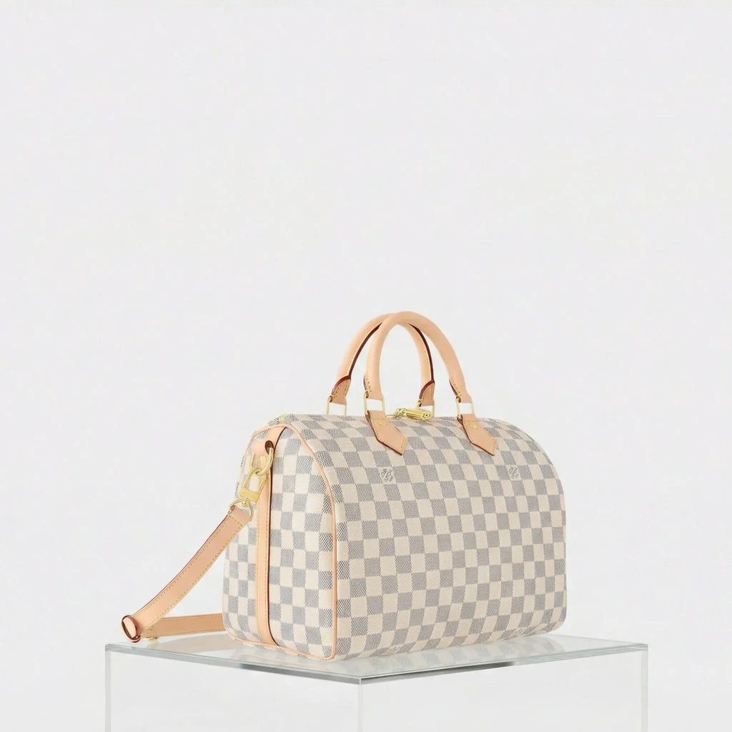 Оригінальна Speedy Bandouliere 30 Damier Azur Louis vuitton – вид ззаду