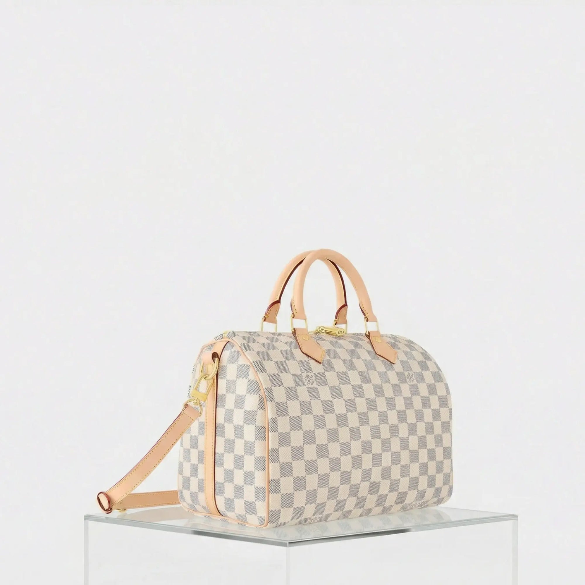 Оригінальна Speedy Bandouliere 30 Damier Azur Louis vuitton – вид ззаду