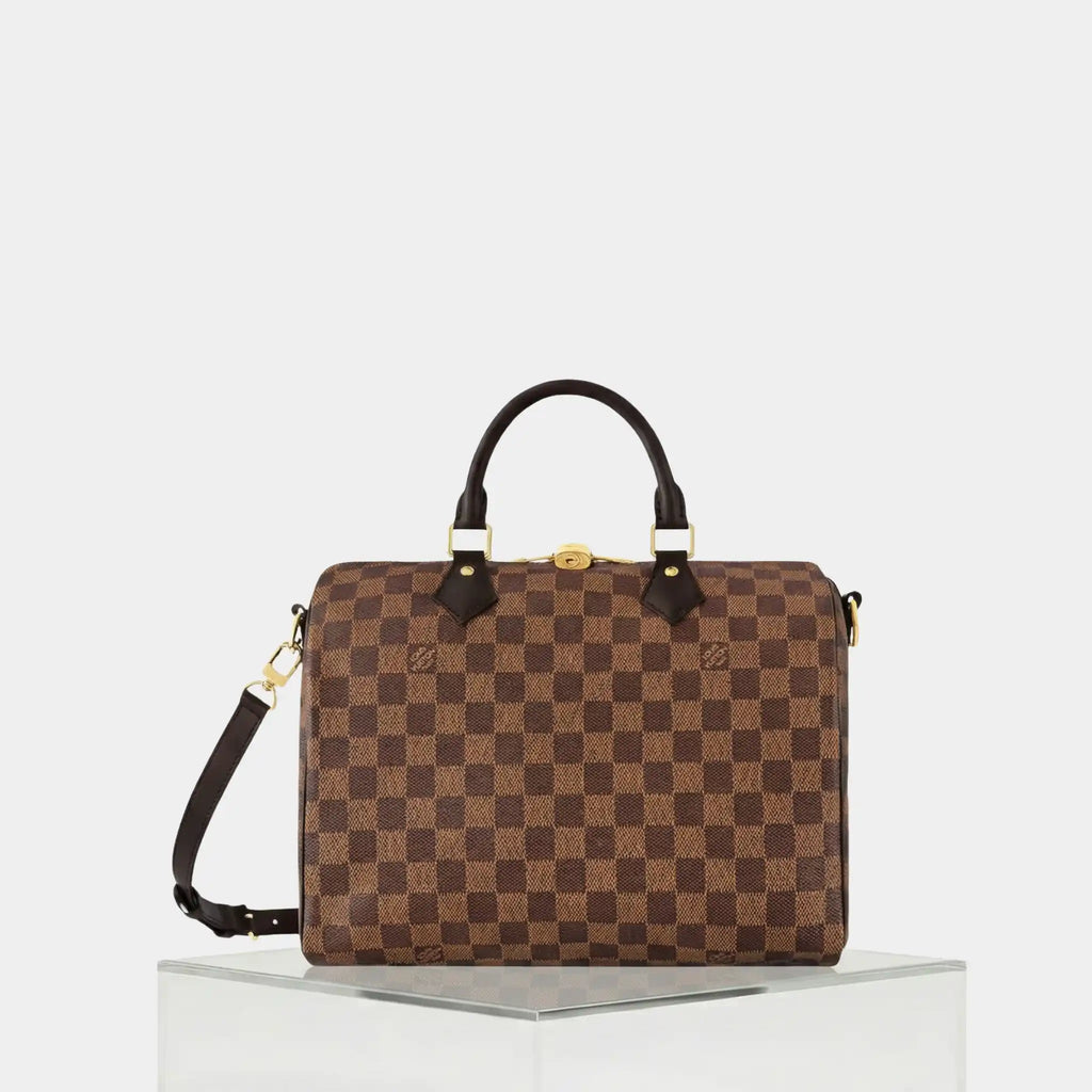 Speedy Bandouliere 30 Damier Ebene Louis vuitton оригінал – Купити в Україні – боковий вид