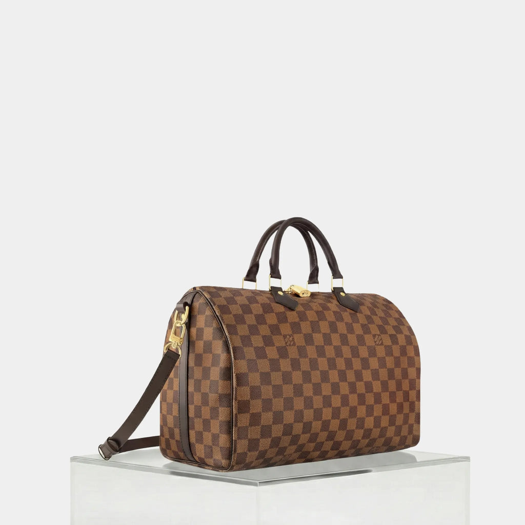 Оригінальна Speedy Bandouliere 35 Damier Ebene Louis vuitton – вид ззаду