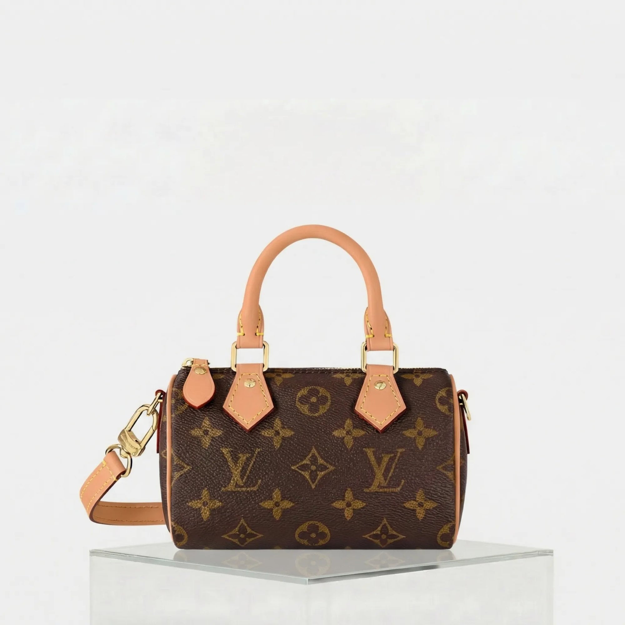 Speedy Nano Handbag Monogram Canvas Louis vuitton оригінал – Купити в Україні – боковий вид
