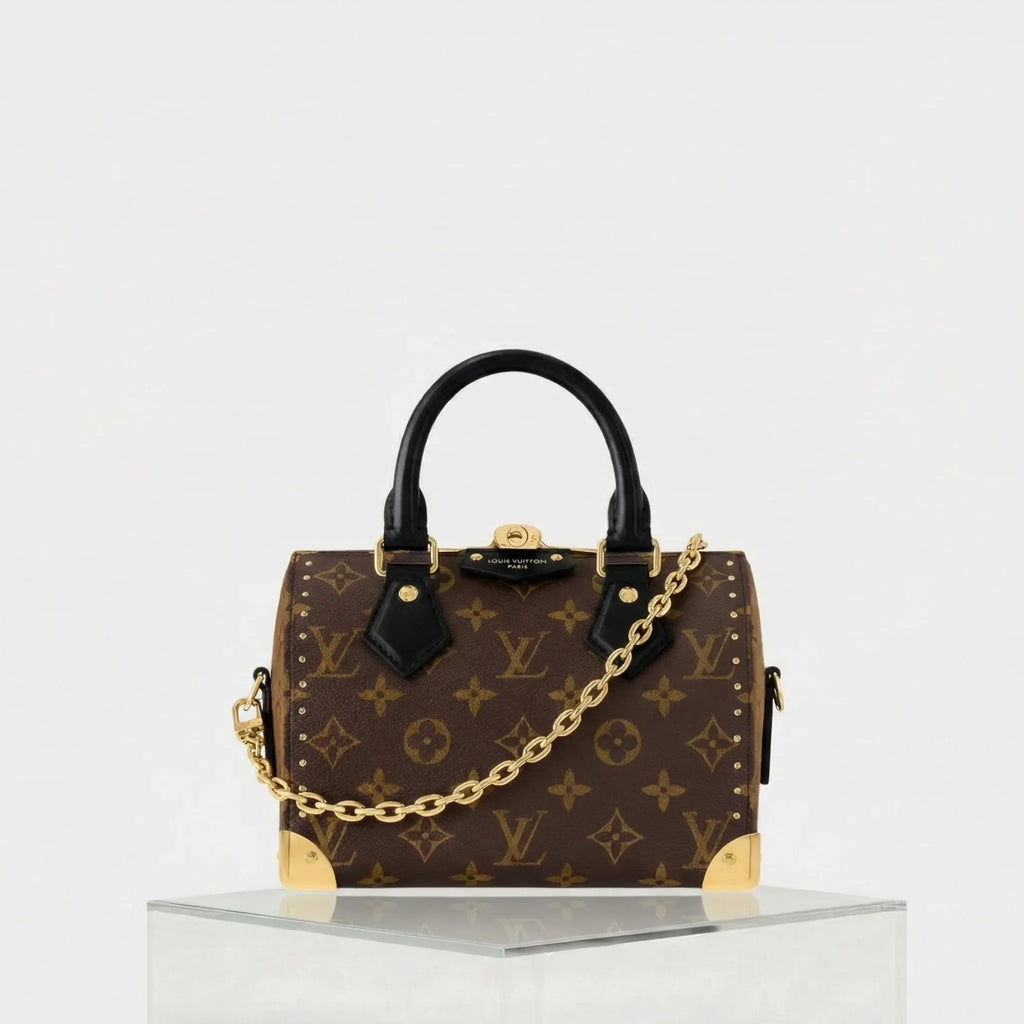 Speedy Trunk 20 Monogram Handbag Louis vuitton оригінал – Купити в Україні – боковий вид