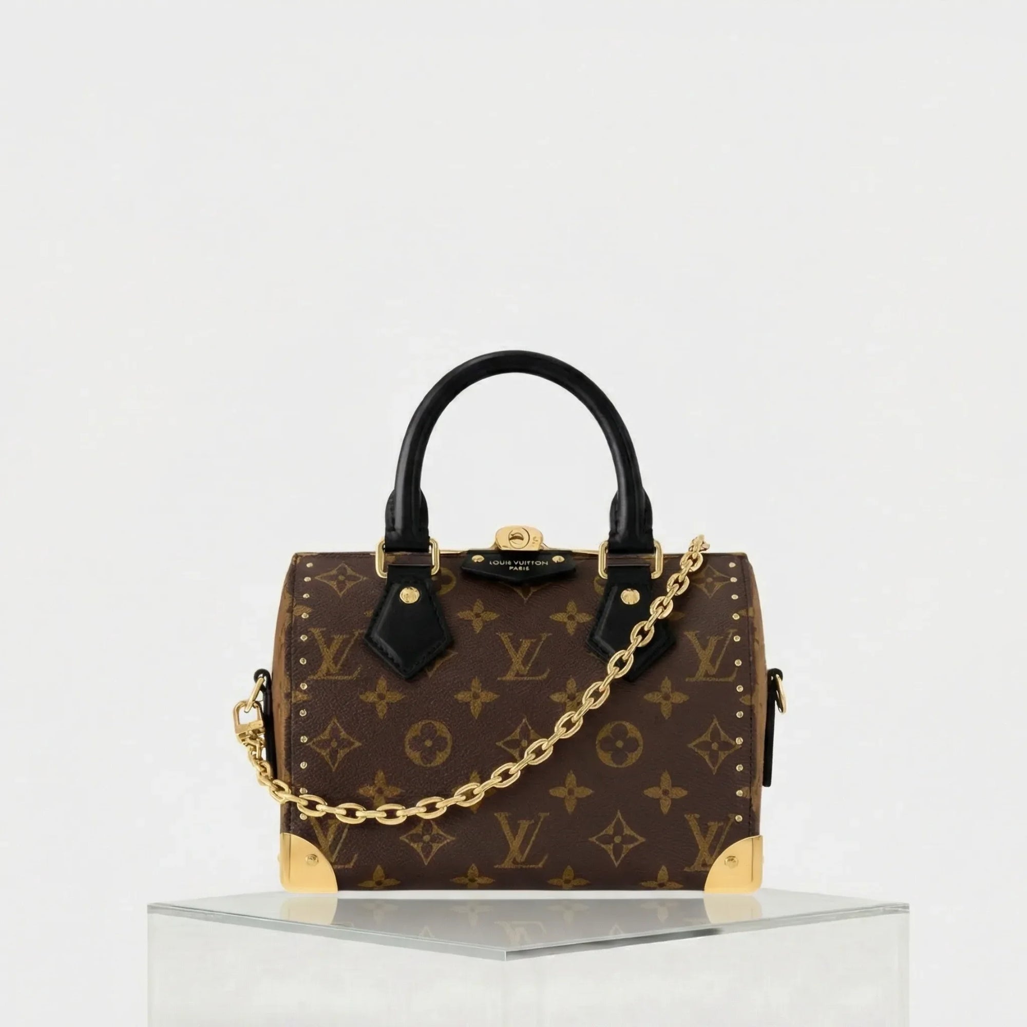 Speedy Trunk 20 Monogram Handbag Louis vuitton оригінал – Купити в Україні – боковий вид