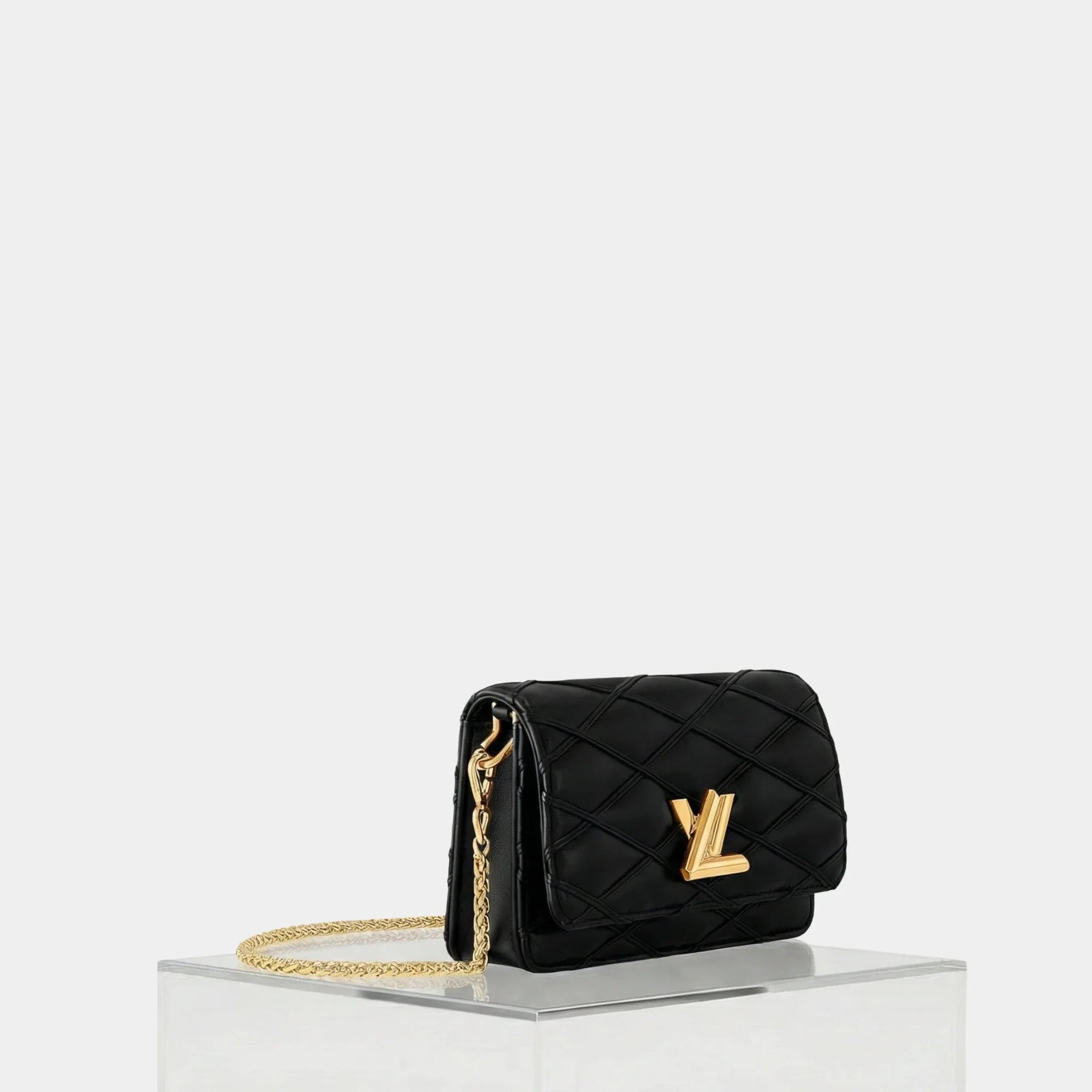 Оригінальна Wallet On Chain Go-14 Black Handbag Louis vuitton – вид ззаду