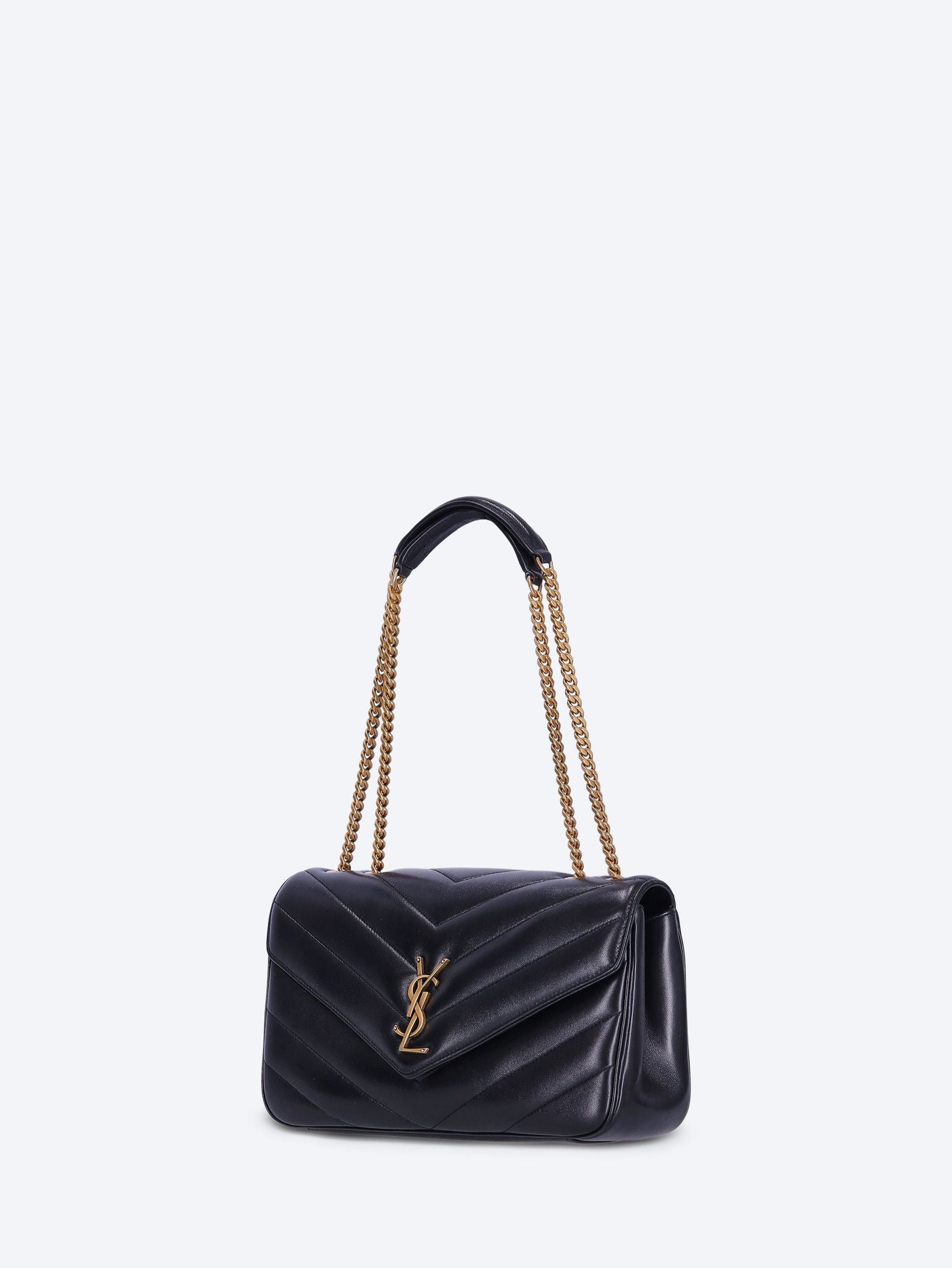 Loulou Medium Matelasse Lambskin Shoulder Bag Saint laurent – Гарантія оригінальності – вид ззаду