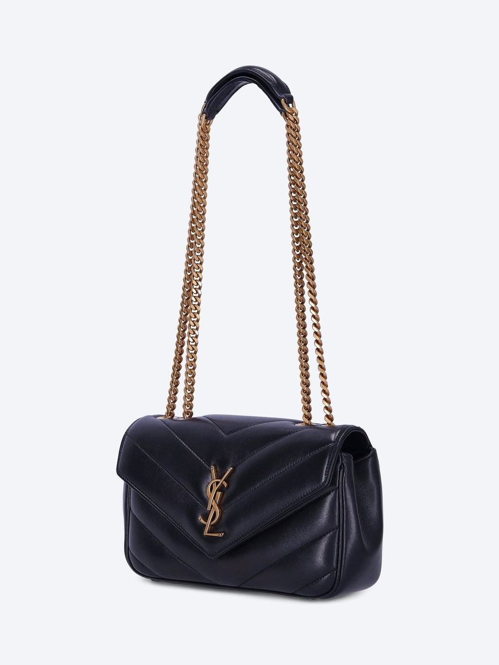 Оригінальна Loulou Small Matelasse Lambskin Shoulder Bag Saint laurent – вид ззаду