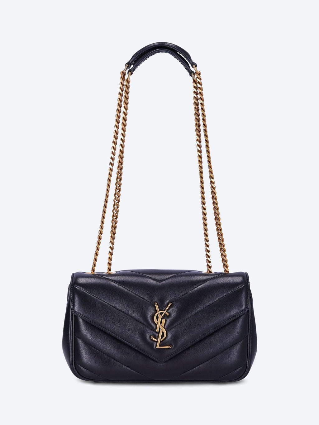 Оригінальна Loulou Small Matelasse Lambskin Shoulder Bag Saint laurent – боковий вид
