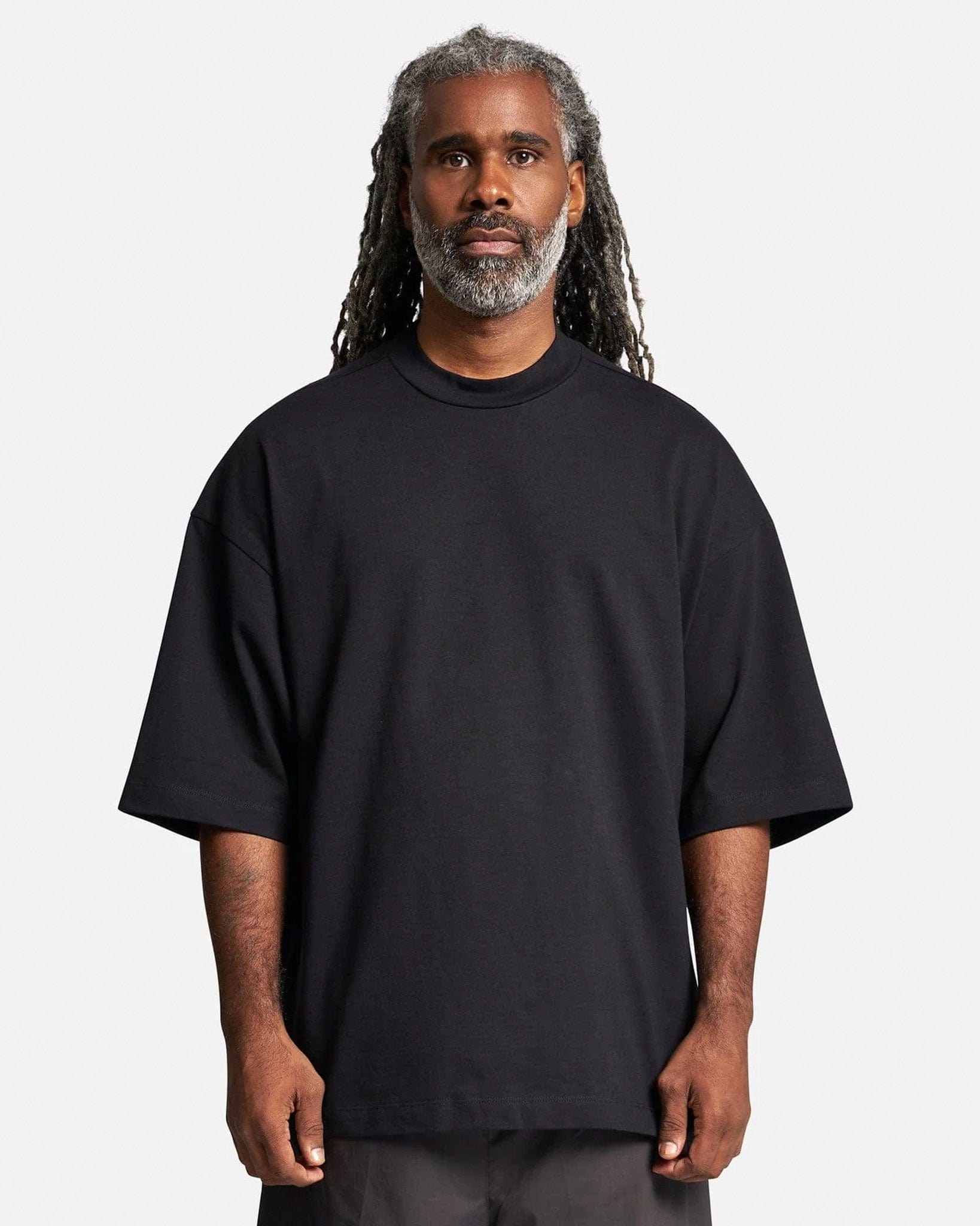Lounge Jersey Shirt In Black Fear of god – Гарантія оригінальності – боковий вид - FEAR OF GOD
