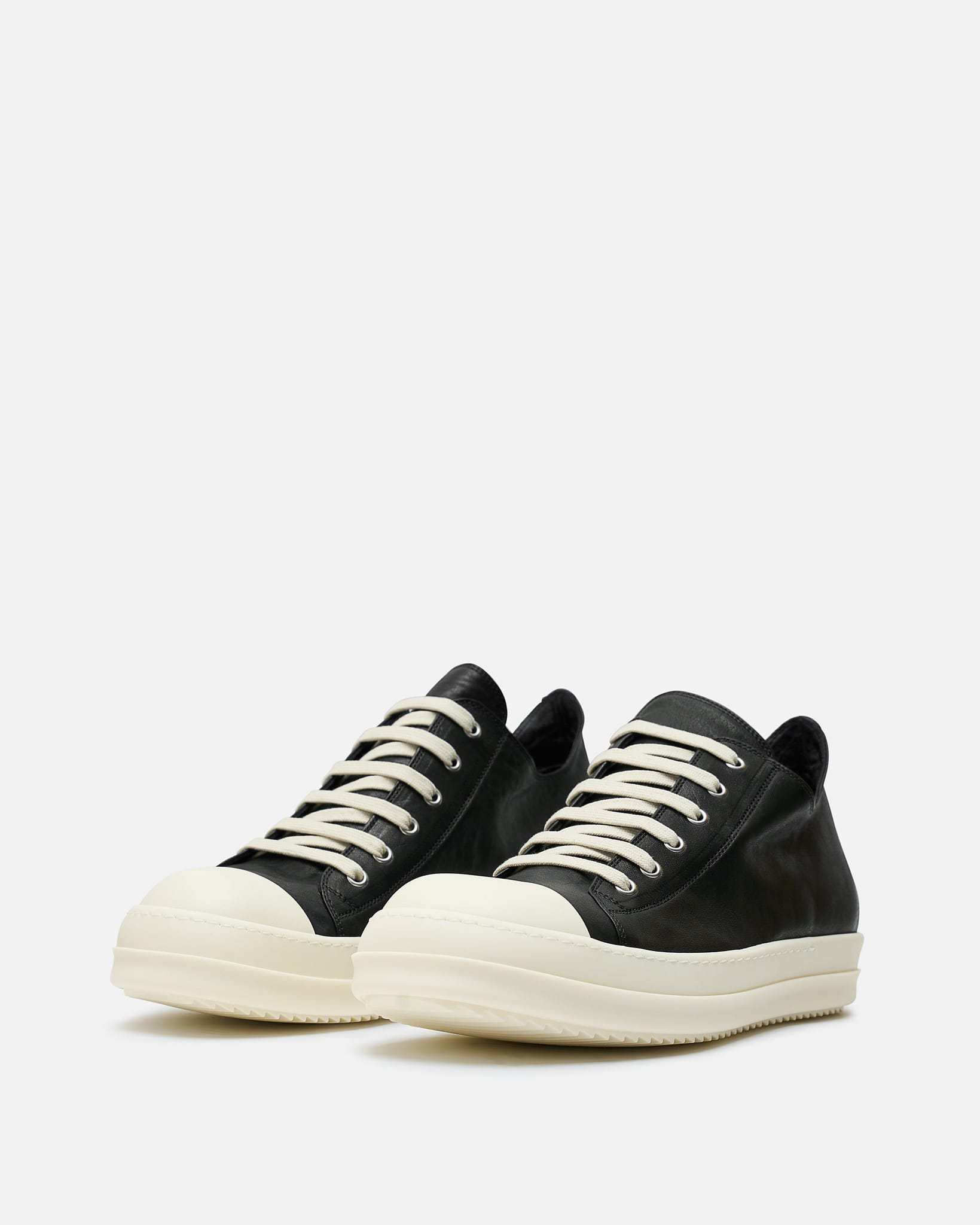 Low Sneakers In Black Rick owens – Гарантія оригінальності – вид ззаду