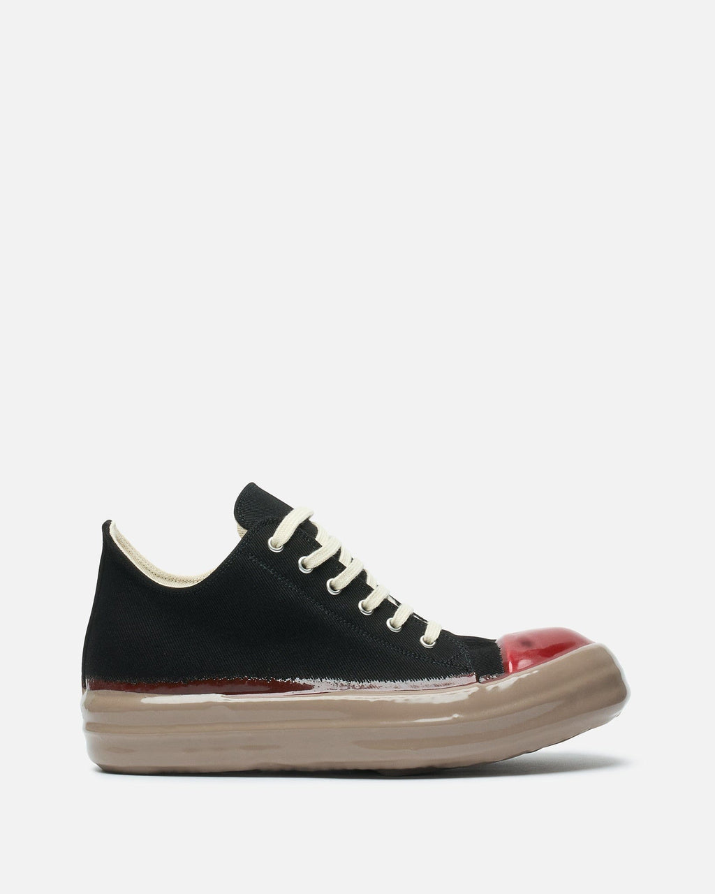Low Sneakers In Black Rick owens – Гарантія оригінальності – боковий вид