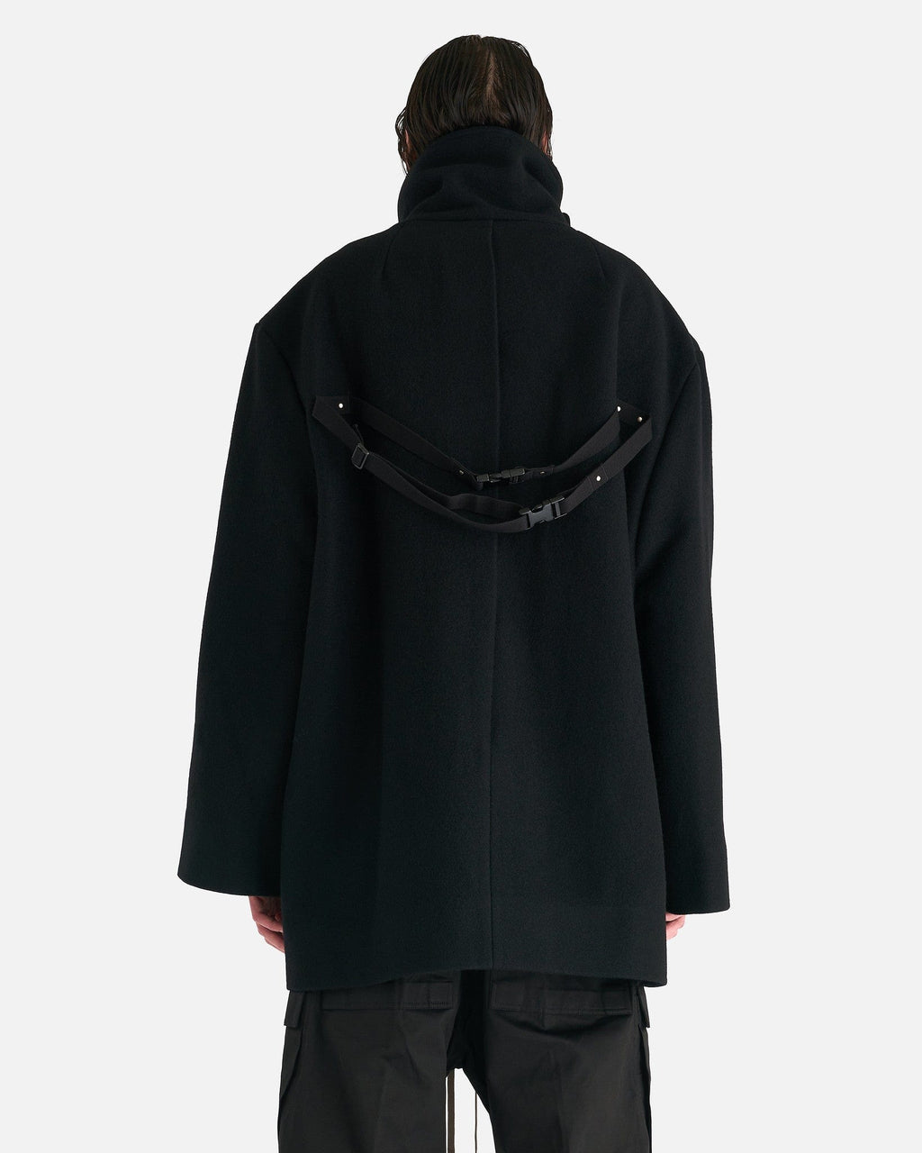 Оригінальна Luxor Caban Coat In Black Rick owens – детальний вид
