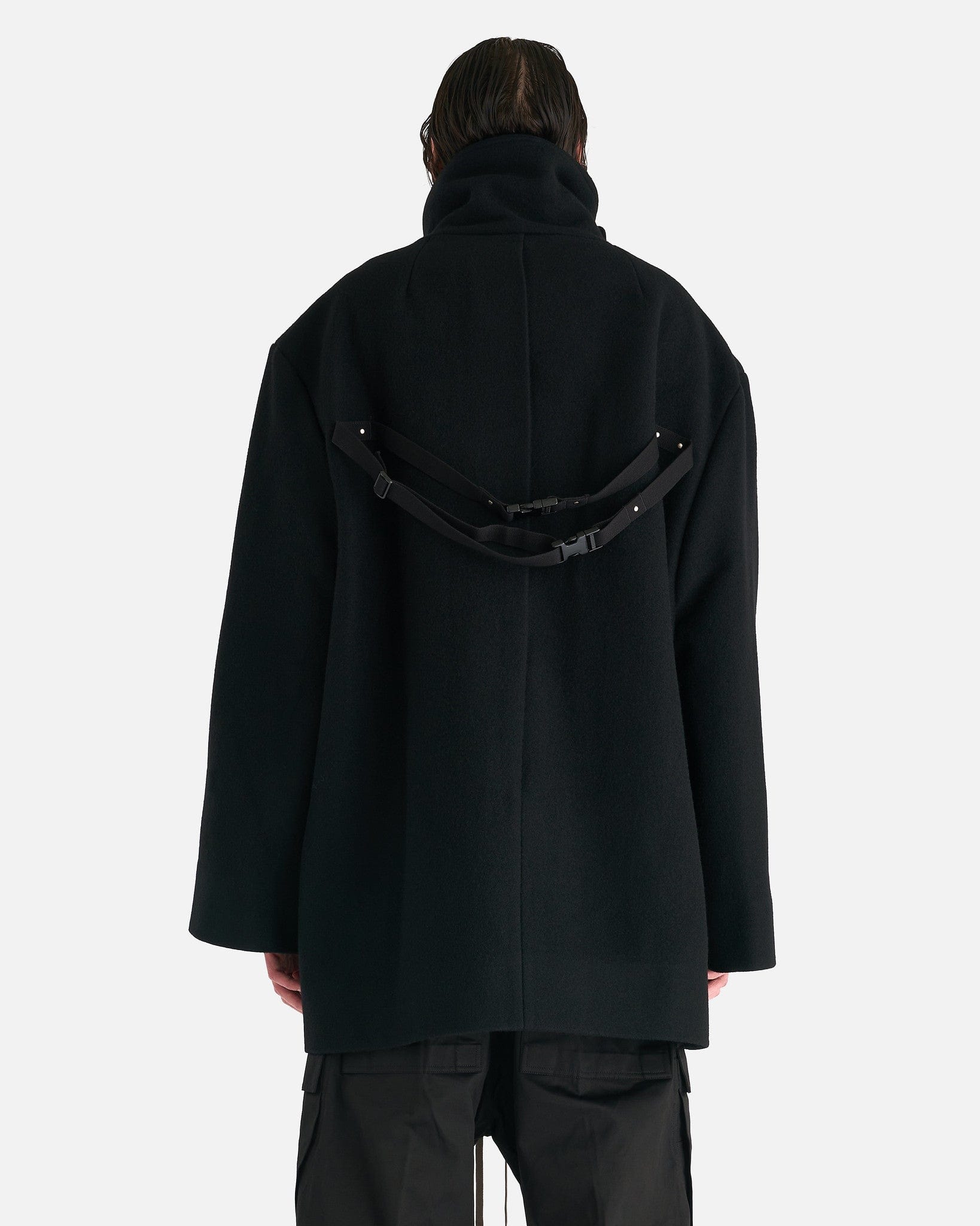 Оригінальна Luxor Caban Coat In Black Rick owens – детальний вид