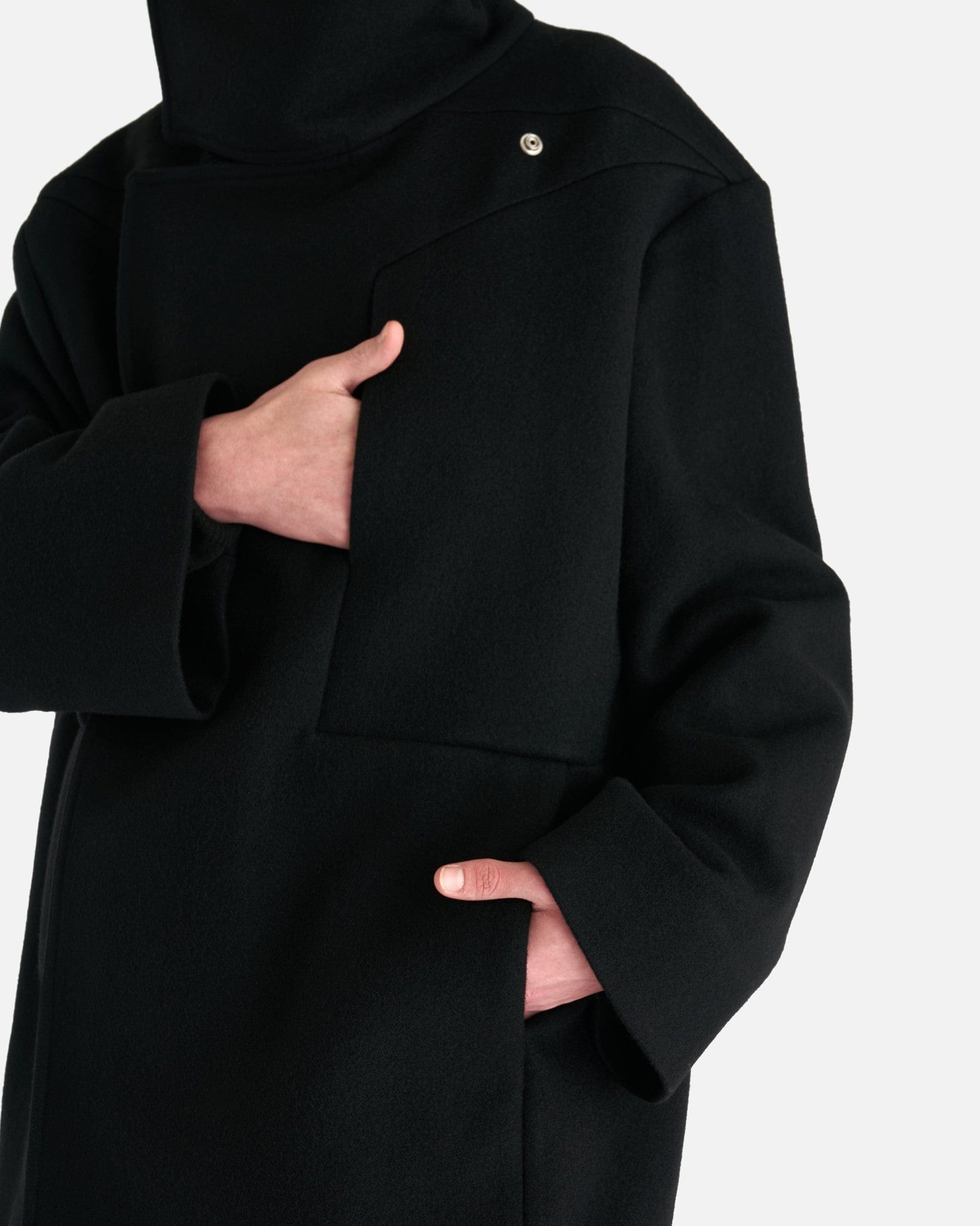 Оригінальна Luxor Caban Coat In Black Rick owens – збільшений вид