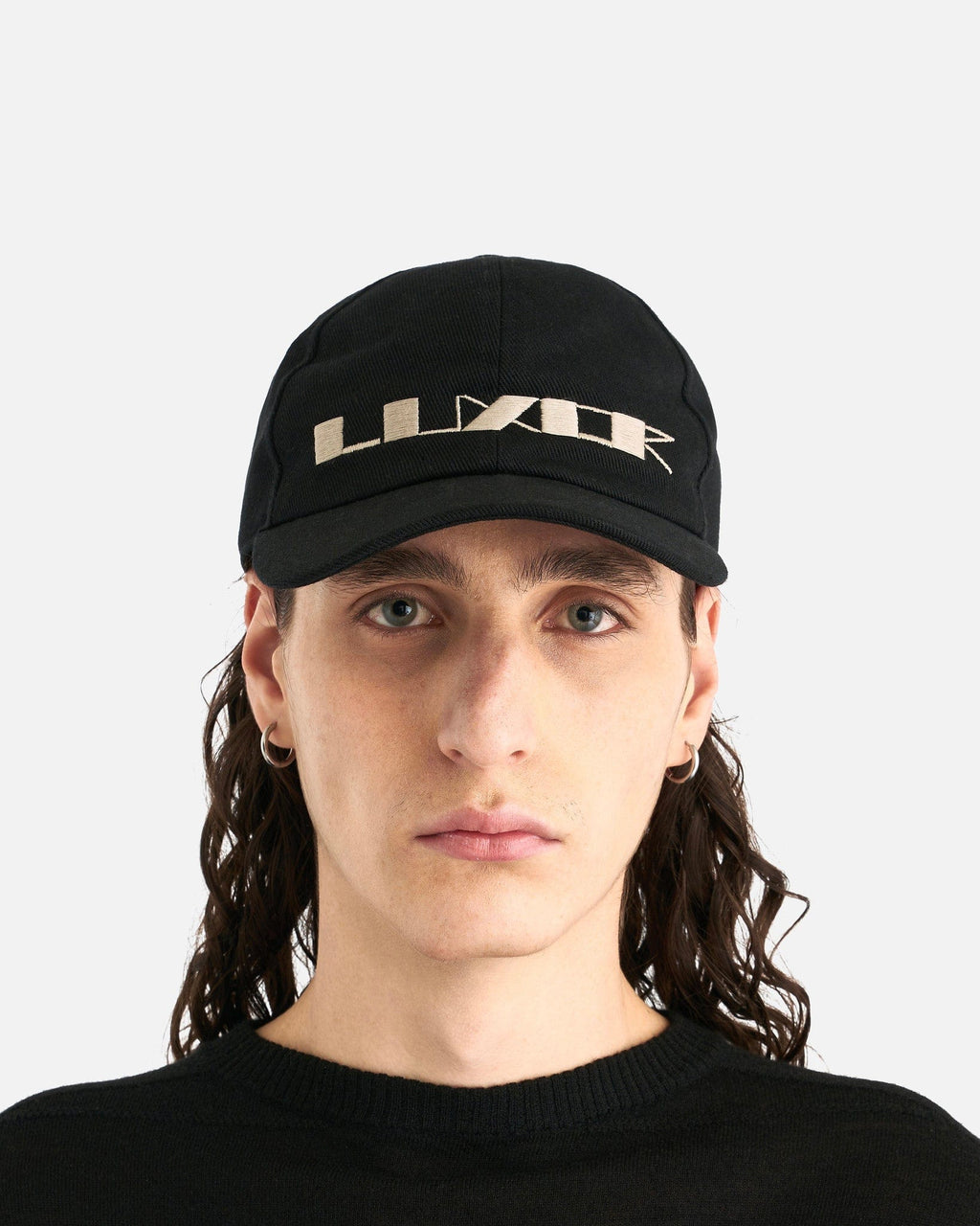 Luxor Denim Baseball Cap In Black Rick owens – Гарантія оригінальності – збільшений вид
