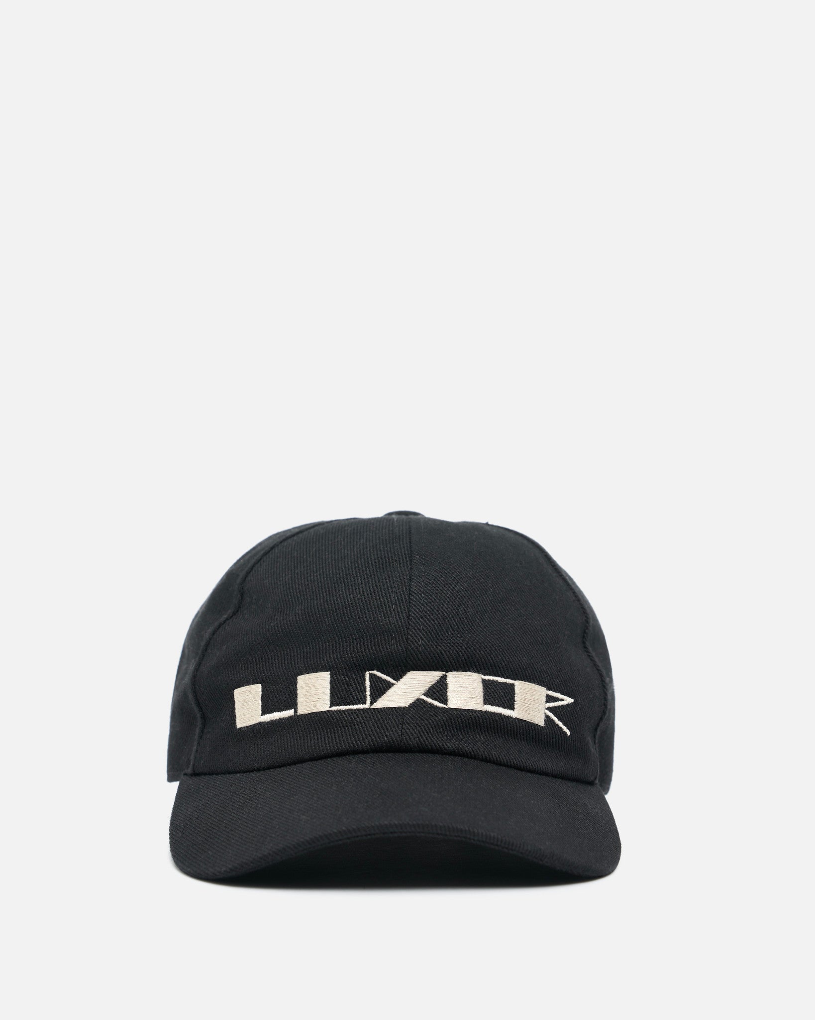 Luxor Denim Baseball Cap In Black Rick owens – Гарантія оригінальності – боковий вид