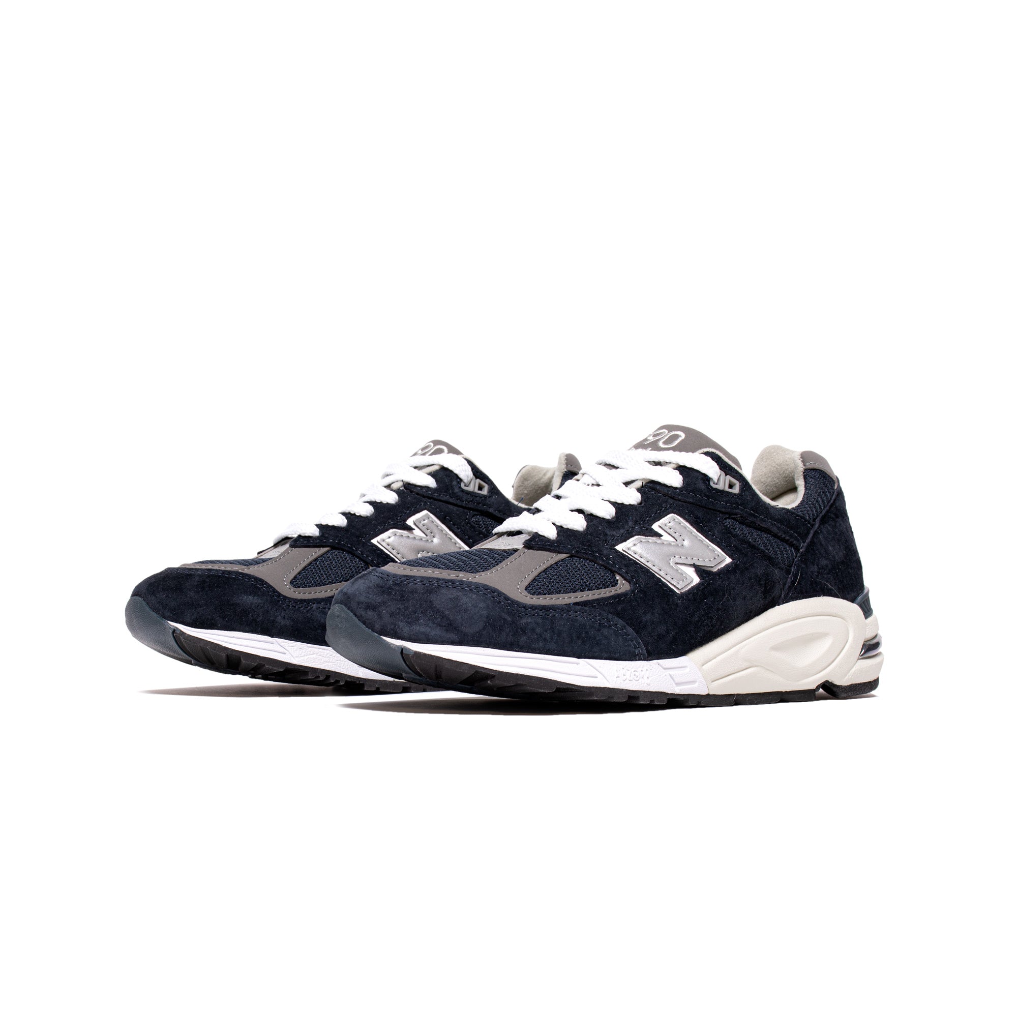 Mens Made Us 990v2 Shoes Navy New balance – Гарантія оригінальності – вид ззаду