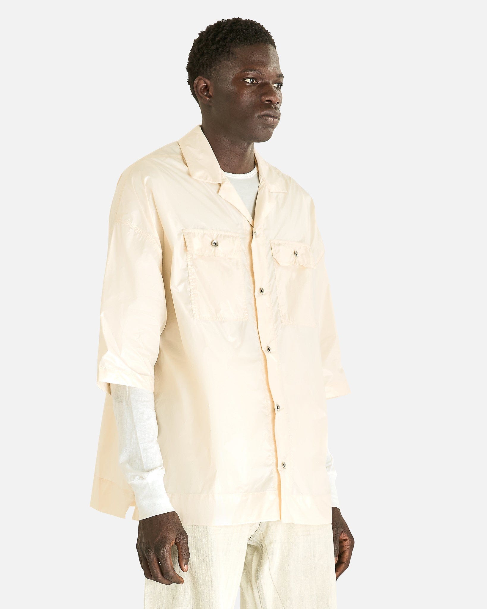 Оригінальна Magnum Tommy Shirt In Cream Rick owens – збільшений вид