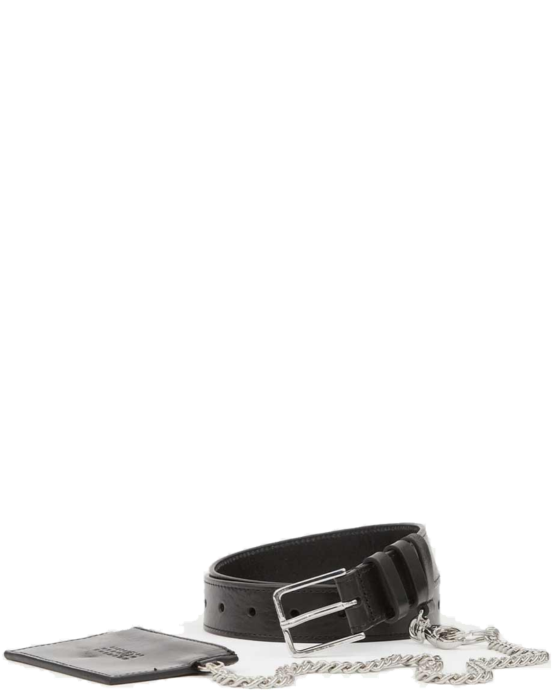 Black Chain-Link Buckle Belt Maison margiela – Гарантія оригінальності