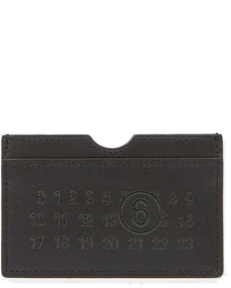 Black Numeric Logo-Embossed Card Holder Maison margiela оригінал – Купити в Україні