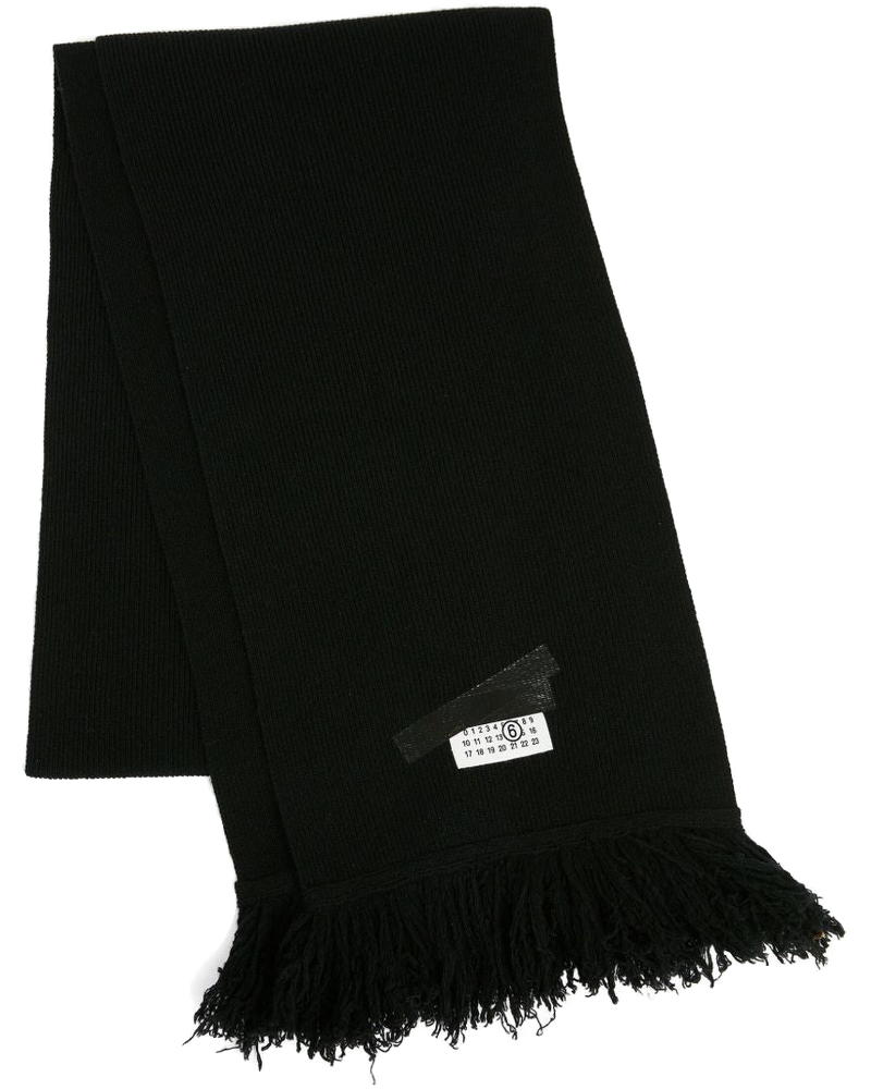 Ribbed Fringed Scarf Maison margiela оригінал – Купити в Україні