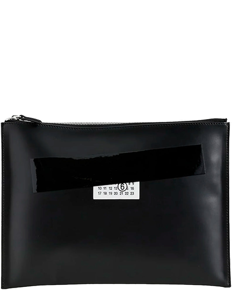 Leather Clutch With Numeric Logo Maison margiela оригінал – Купити в Україні