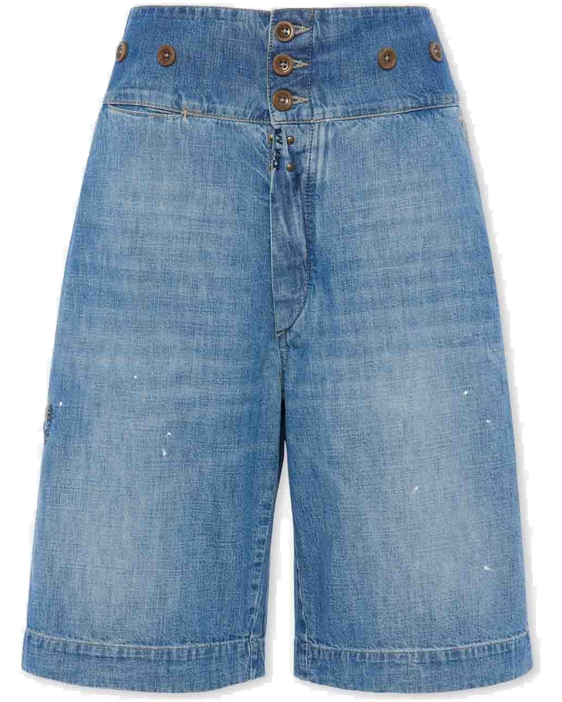 Cotton Denim Bermuda Shorts Maison margiela – Гарантія оригінальності