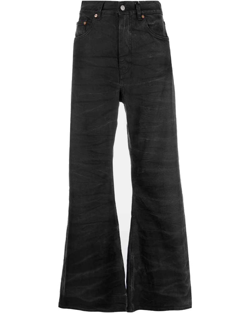 Black Crease-Effect Flared Jeans Maison margiela оригінал – Купити в Україні