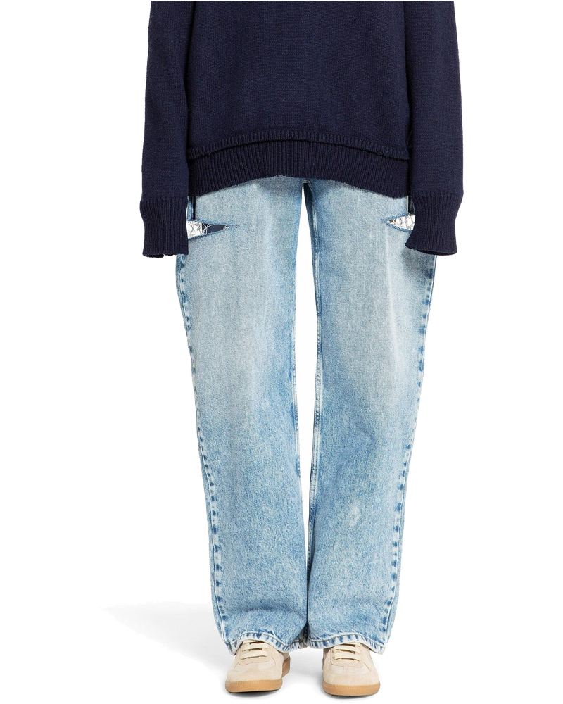 Оригінальна Denim Jeans With Slash Details Maison margiela