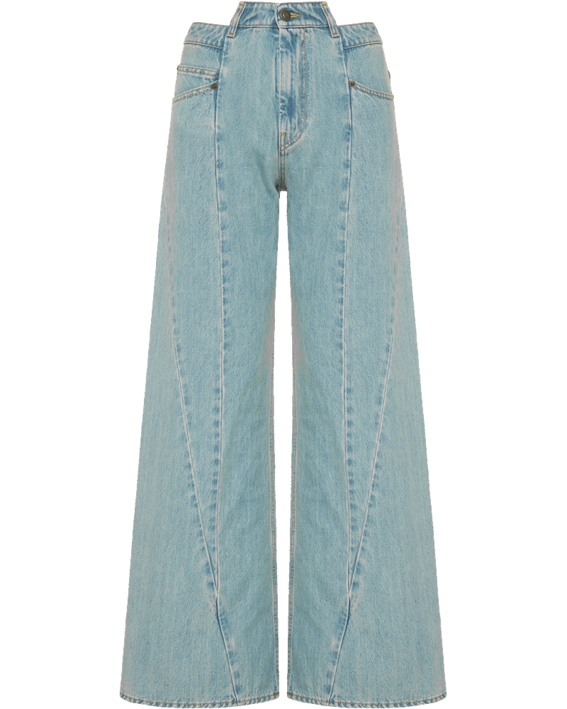Оригінальна Cut Out Waistband Relaxed Fit Jeans Maison margiela
