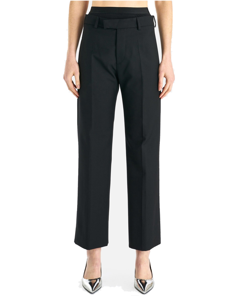 Double Waistband Trousers In Black Maison margiela оригінал – Купити в Україні