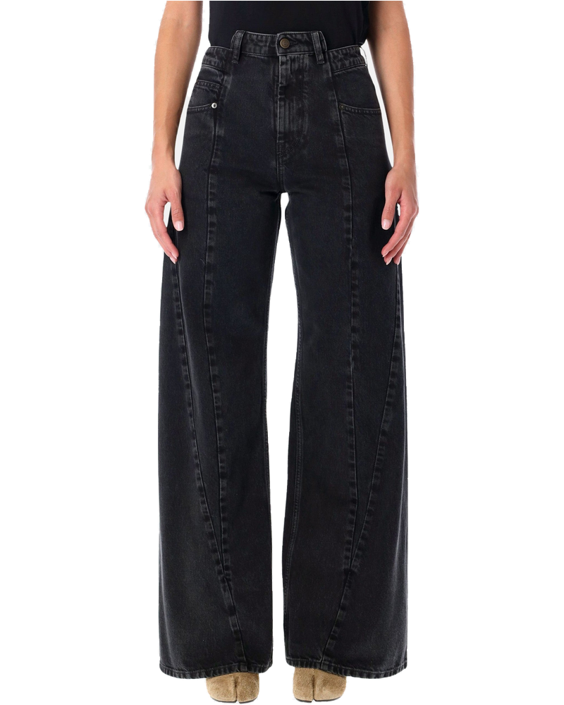 High Waisted Wide Leg Black Jeans Maison margiela – Гарантія оригінальності