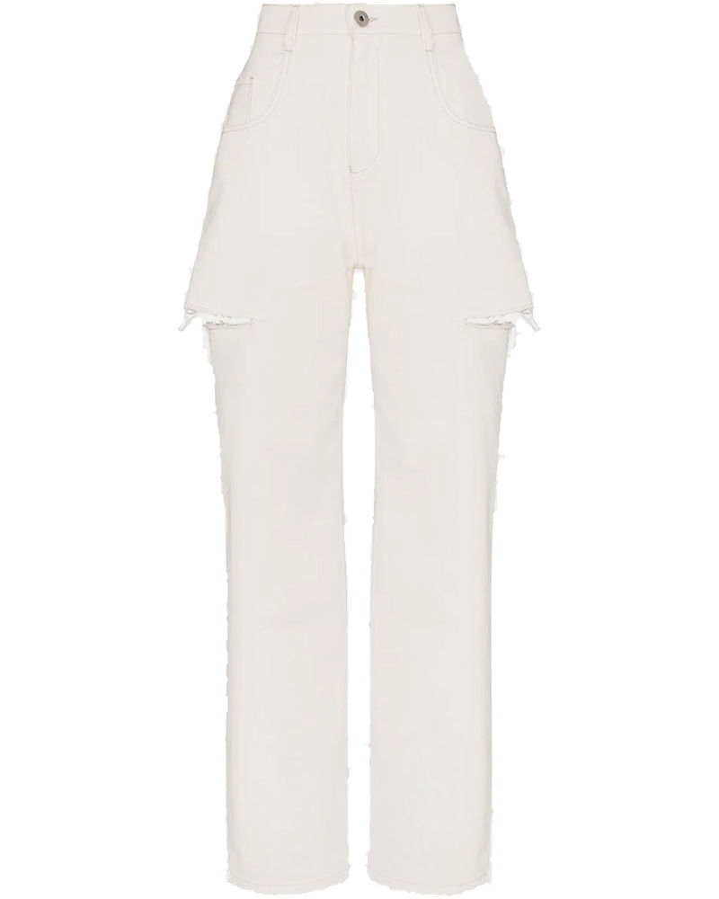 White Slits Denim Jeans Maison margiela – Гарантія оригінальності