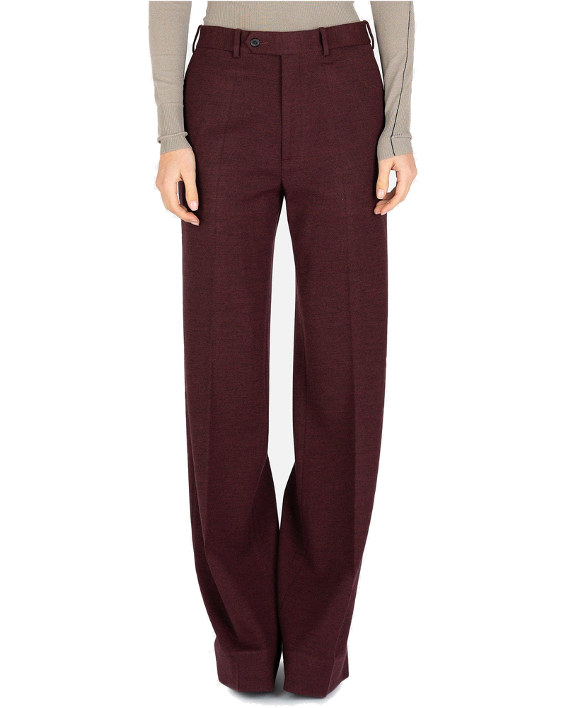 Wide Leg Trousers In Burgundy Maison margiela – Гарантія оригінальності