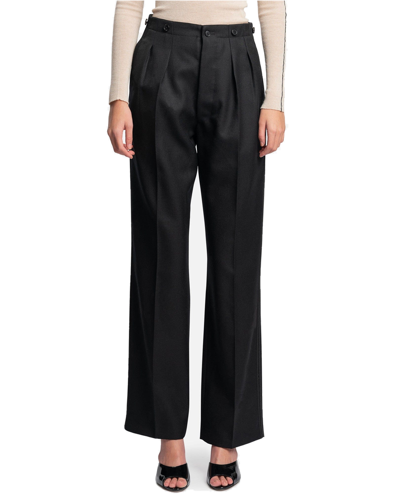 Оригінальна Wide Legged Trousers In Black Maison margiela