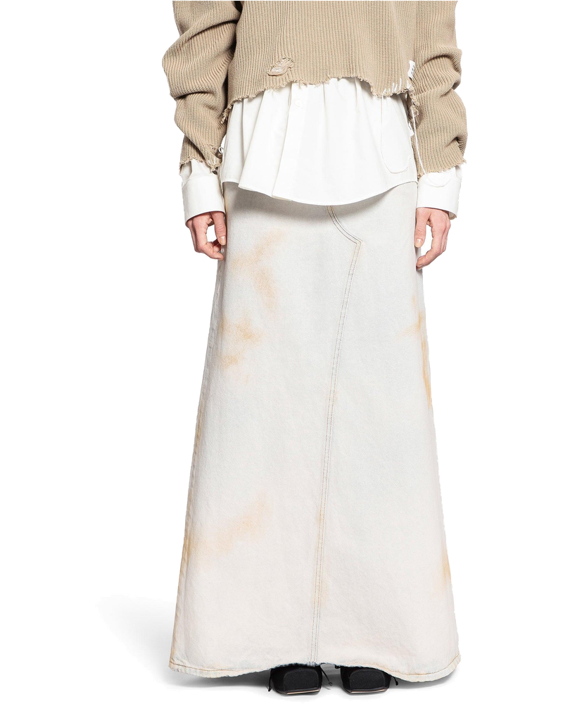 Long Bleached Denim Skirt Maison margiela – Гарантія оригінальності